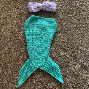 Crochet mermaid newborn outfit